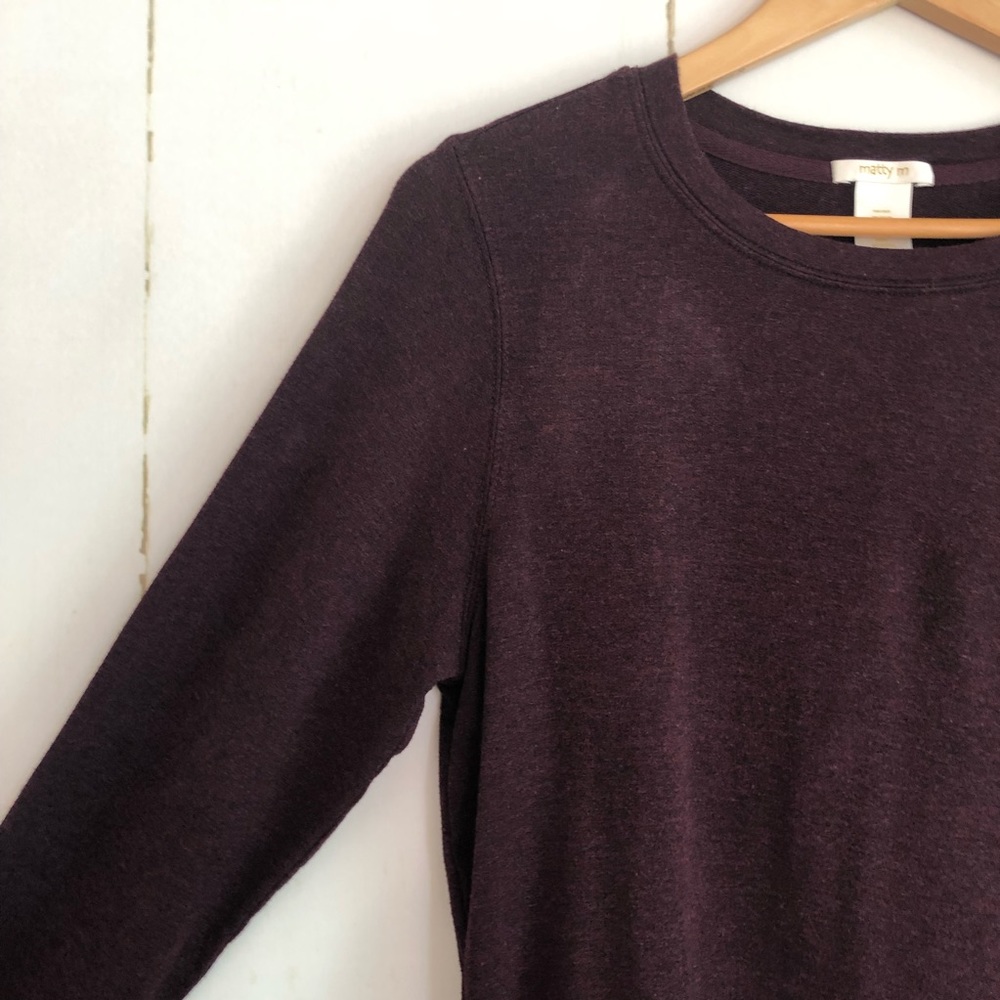 Matty M Burgundy Top with Side Zippers - Picture 4 of 7